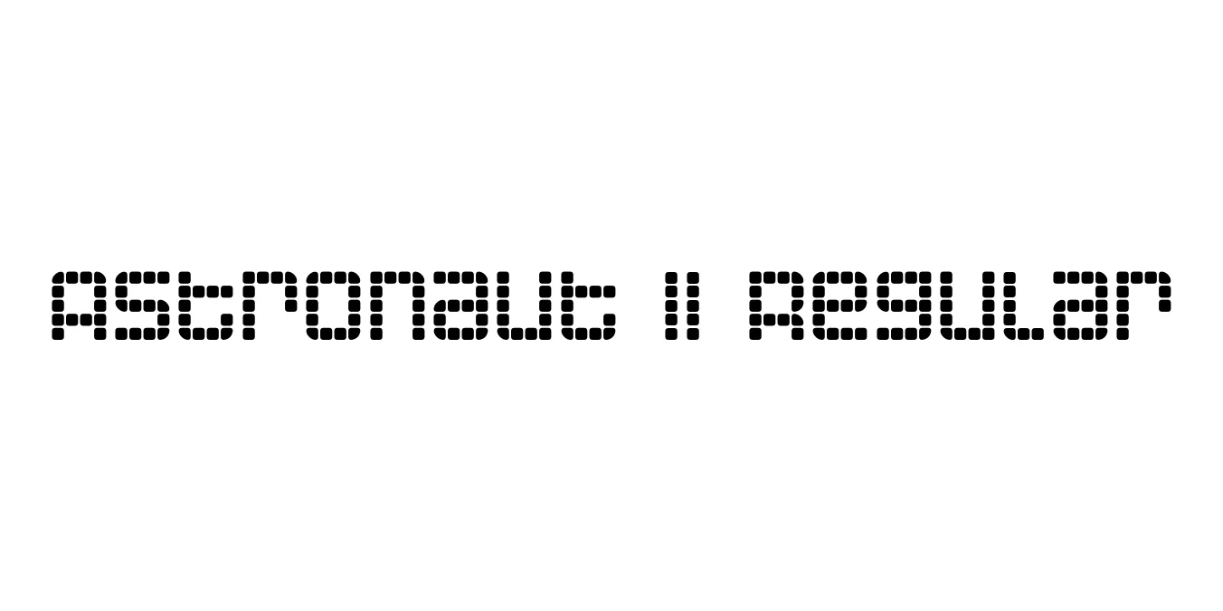 Astronaut II Regular Font Preview