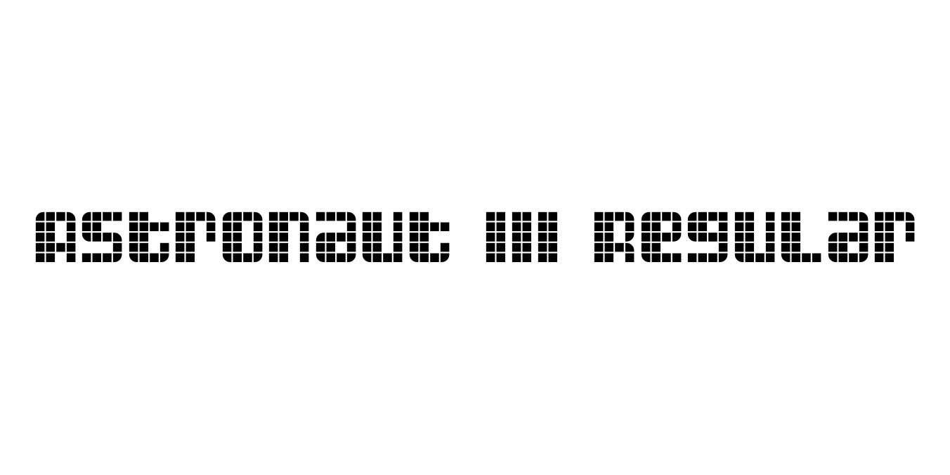 Astronaut III Regular Font Preview