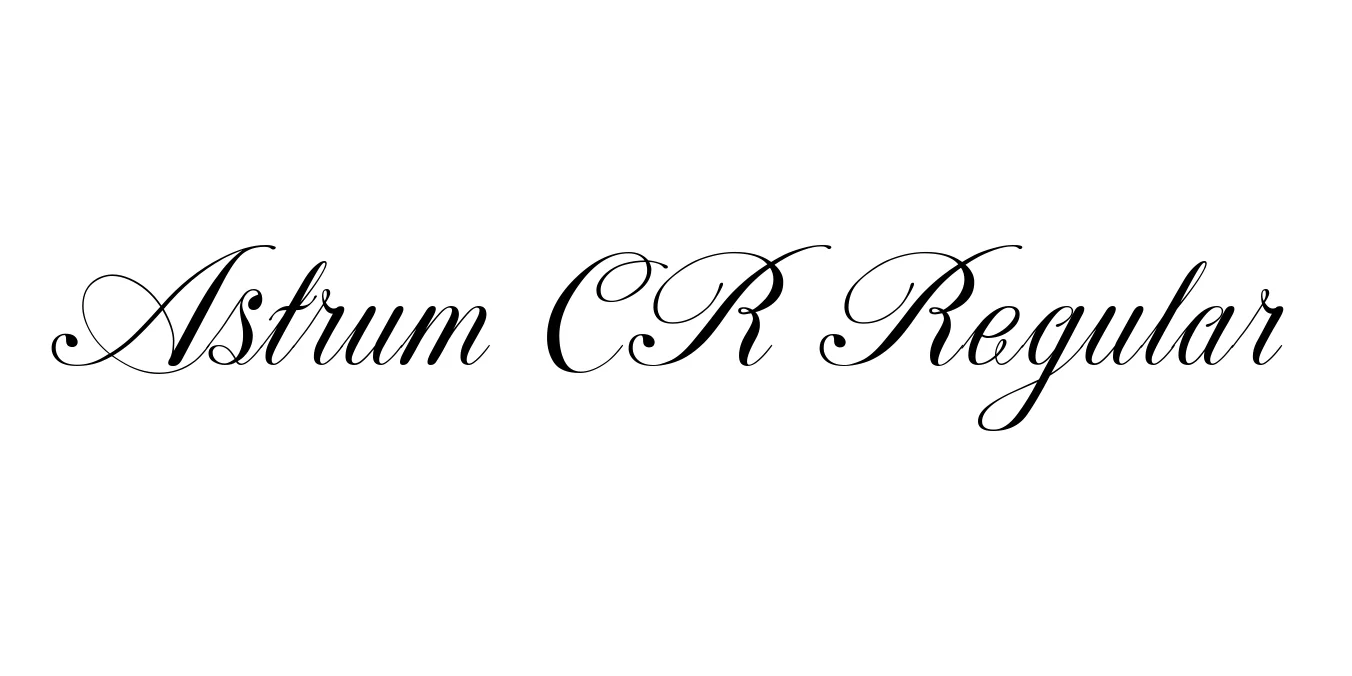 Astrum CR Regular Font Preview