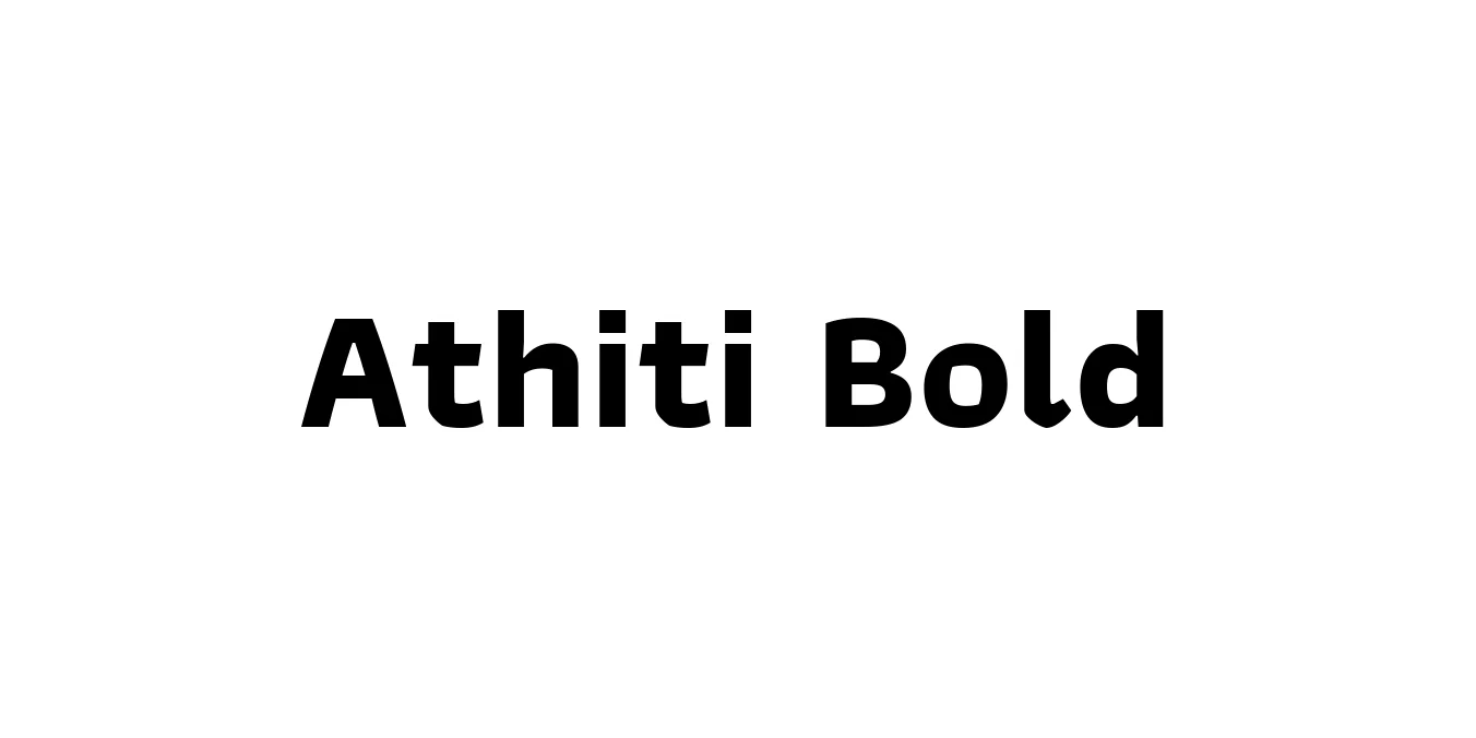 Athiti Bold Font Preview