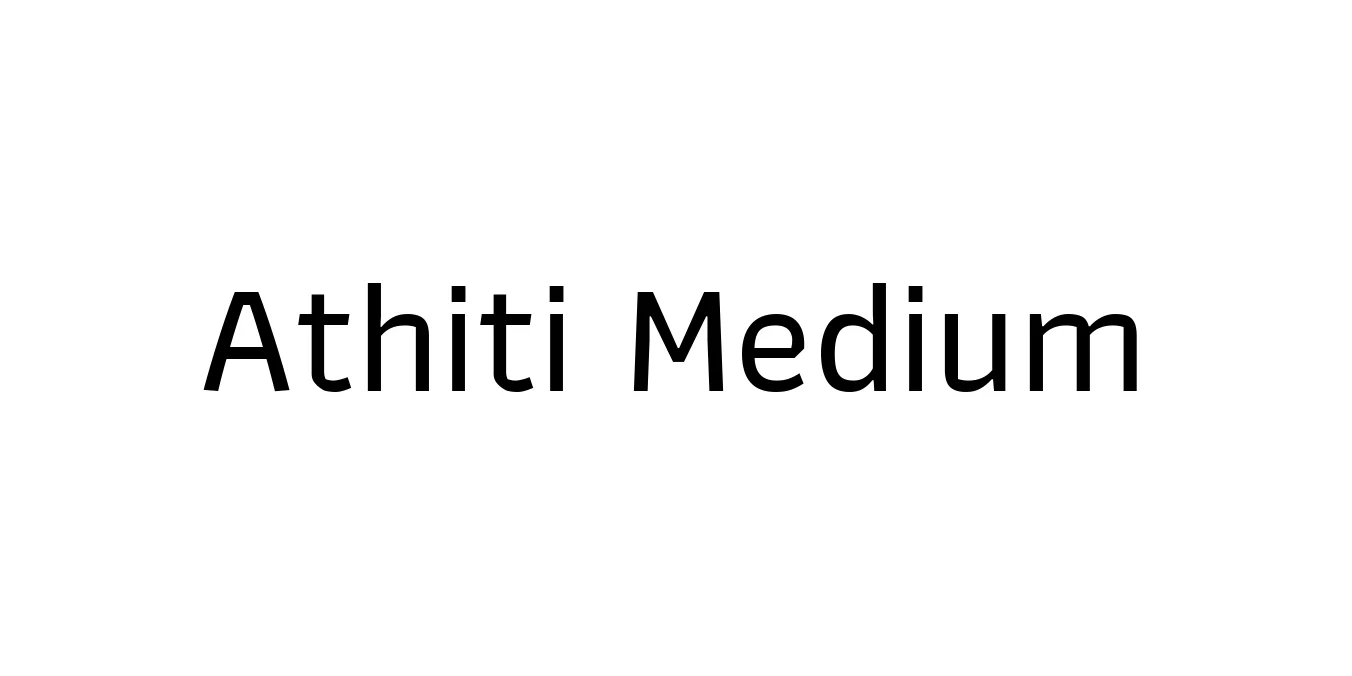 Athiti Medium Font Preview
