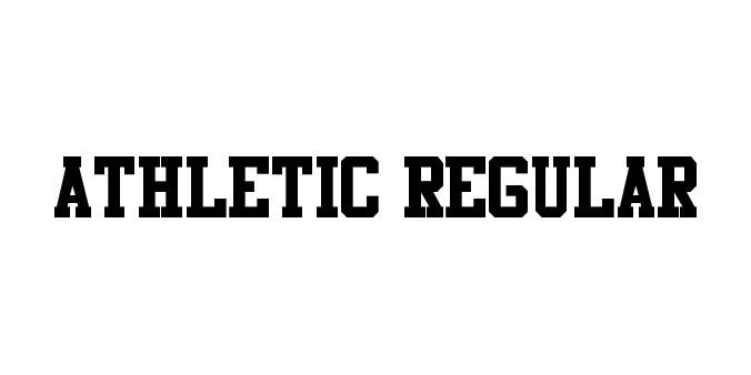 Athletic Regular Font Preview