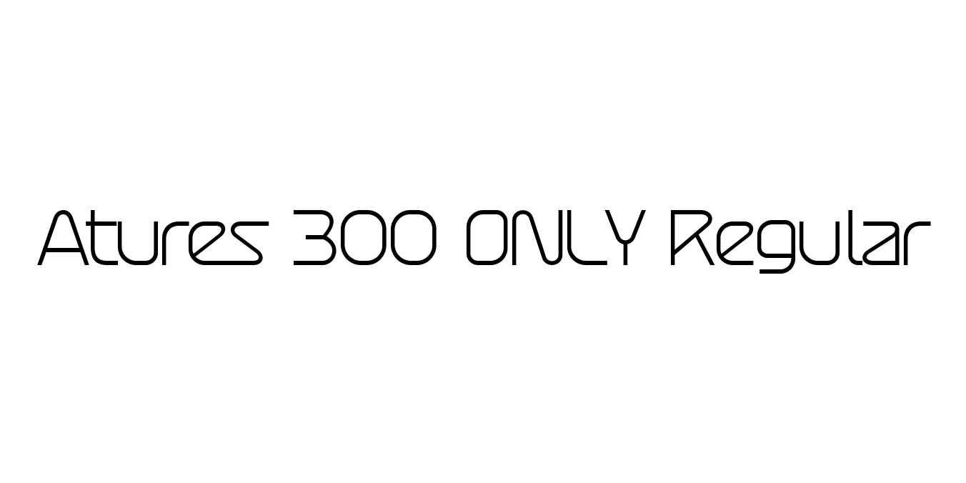 Atures 300 Regular Font Preview