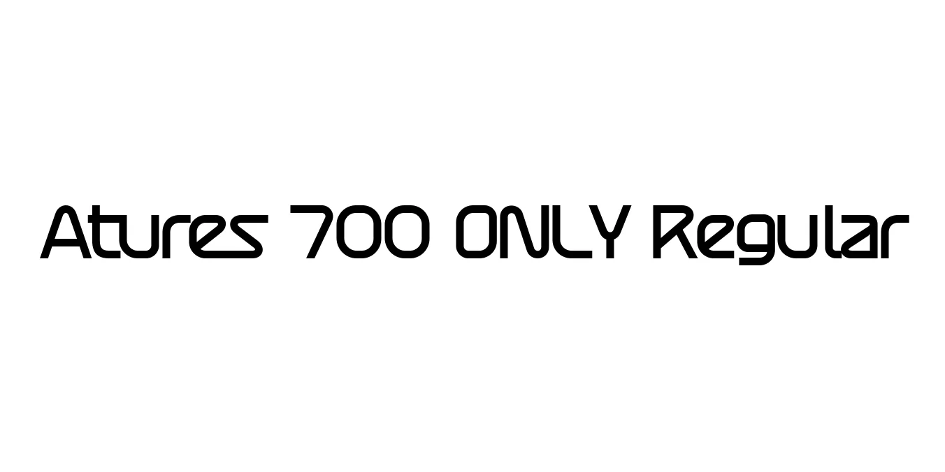 Atures 700 Regular Font Preview