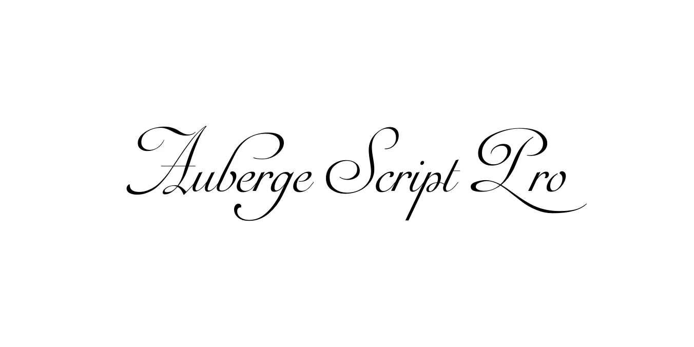 Auberge Script Auberge Script Pro Font Free Download - fontfreedownload.com