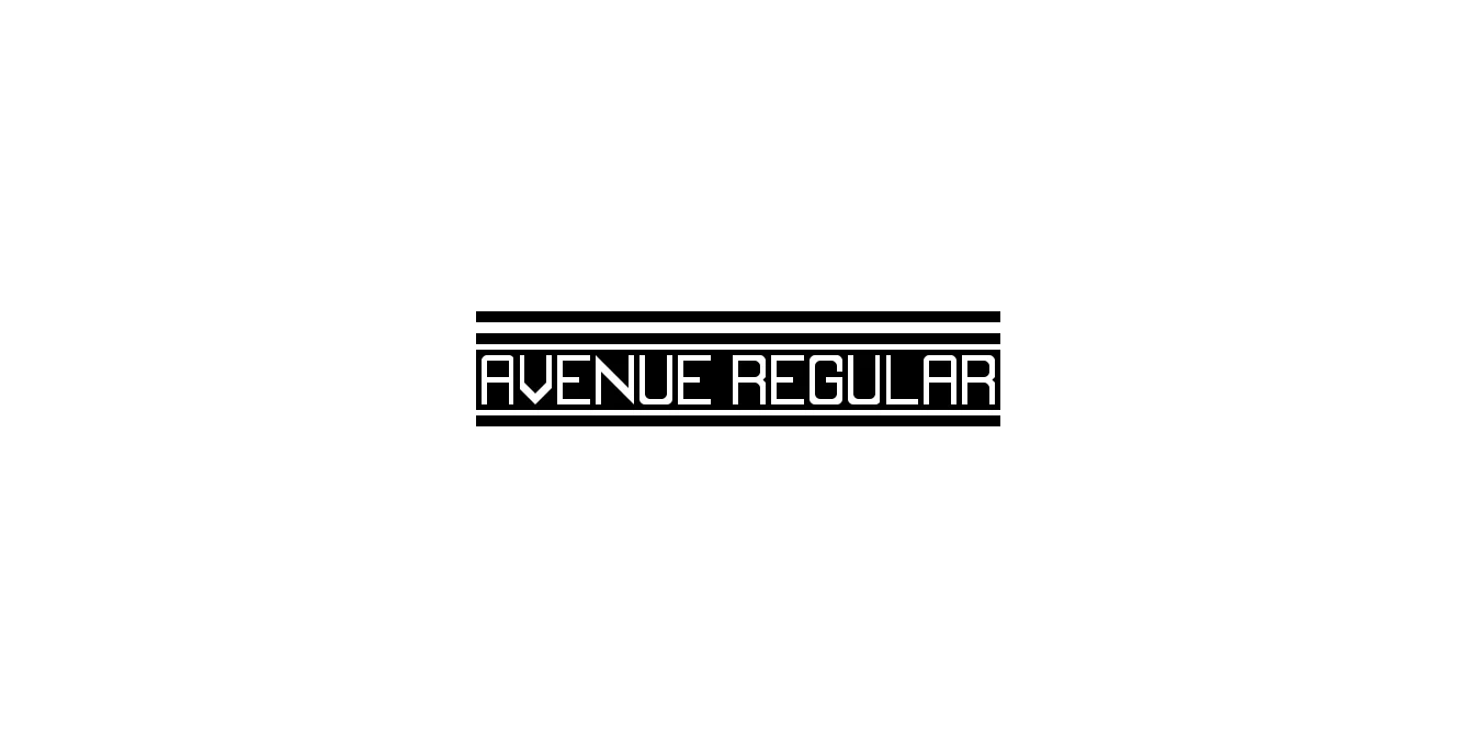 avenue Regular Font Preview