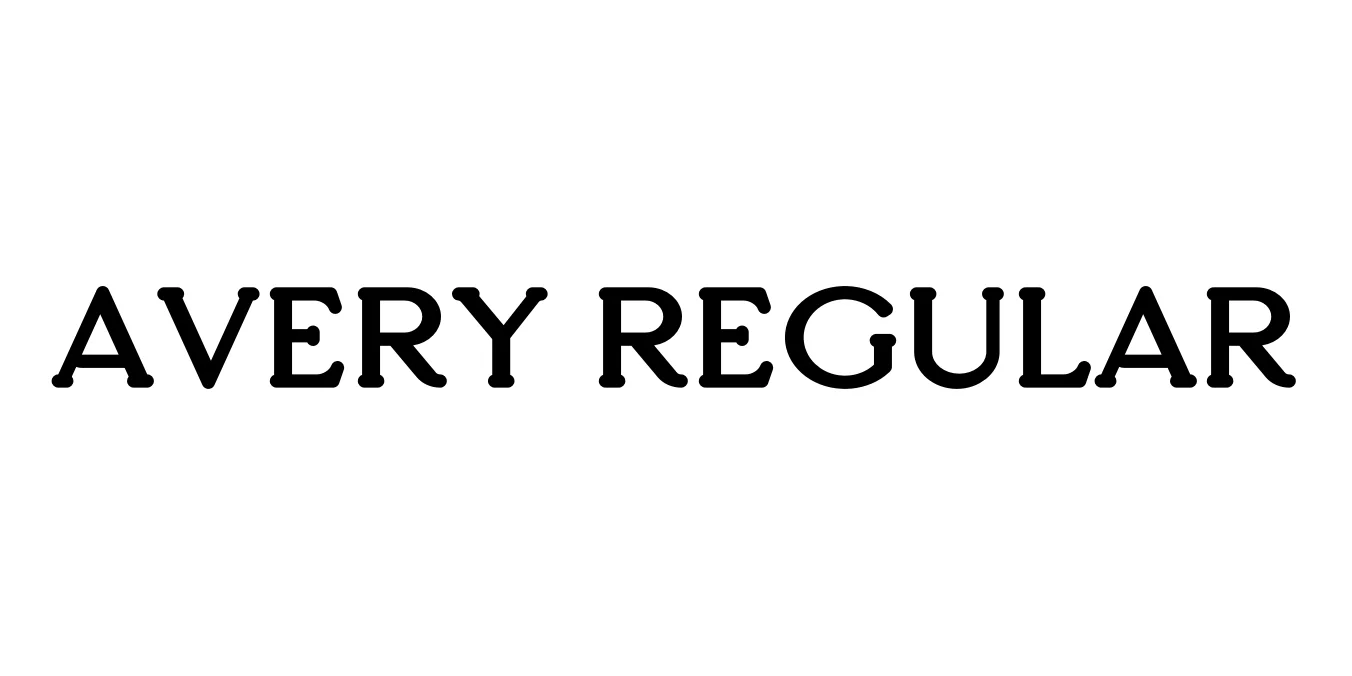 Avery Regular Font Preview