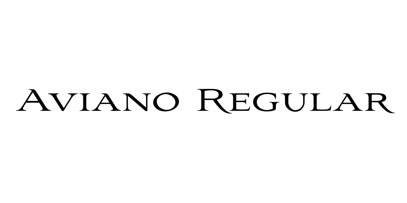 Aviano Regular Font Preview