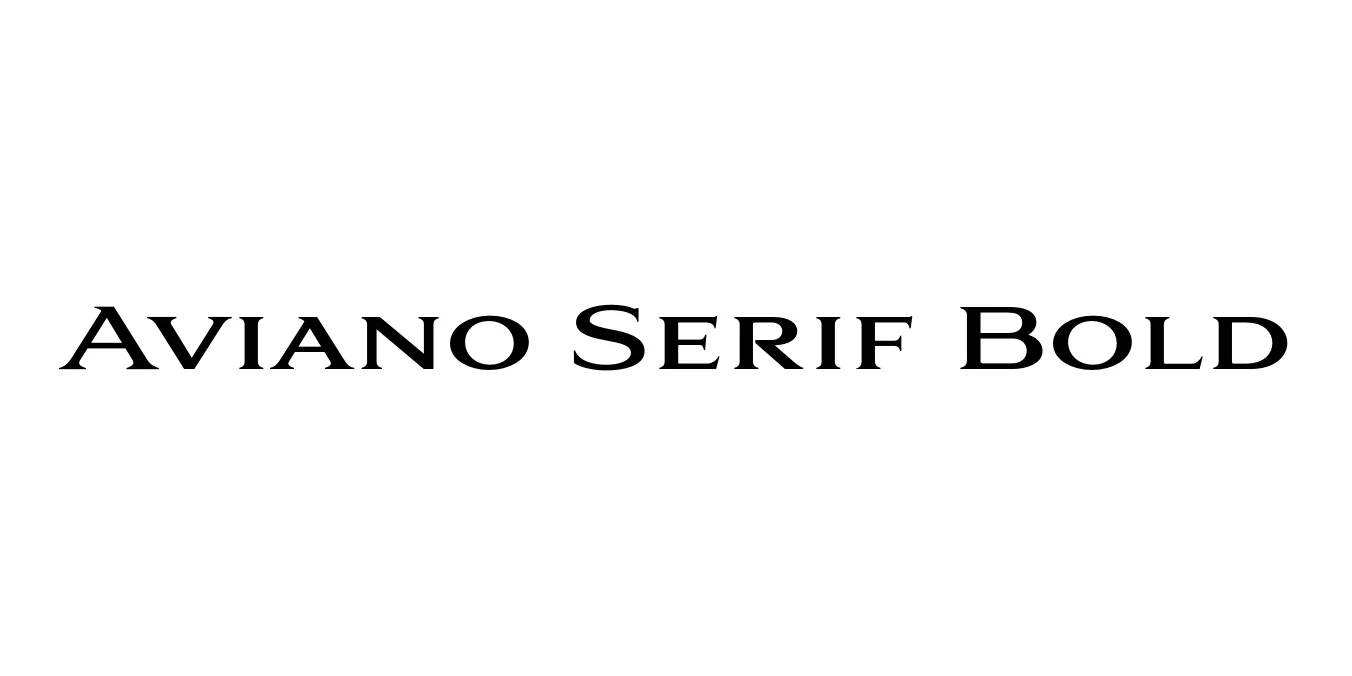Aviano Serif Bold Font Preview