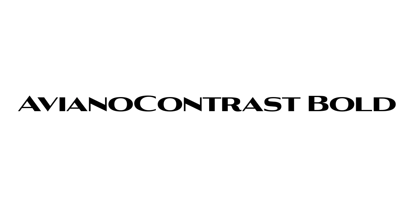 AvianoContrast Bold Font Preview