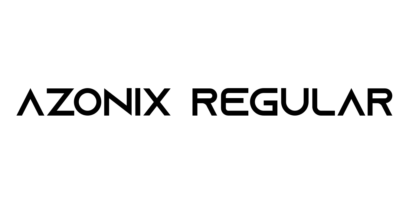 Azonix Regular Font Preview