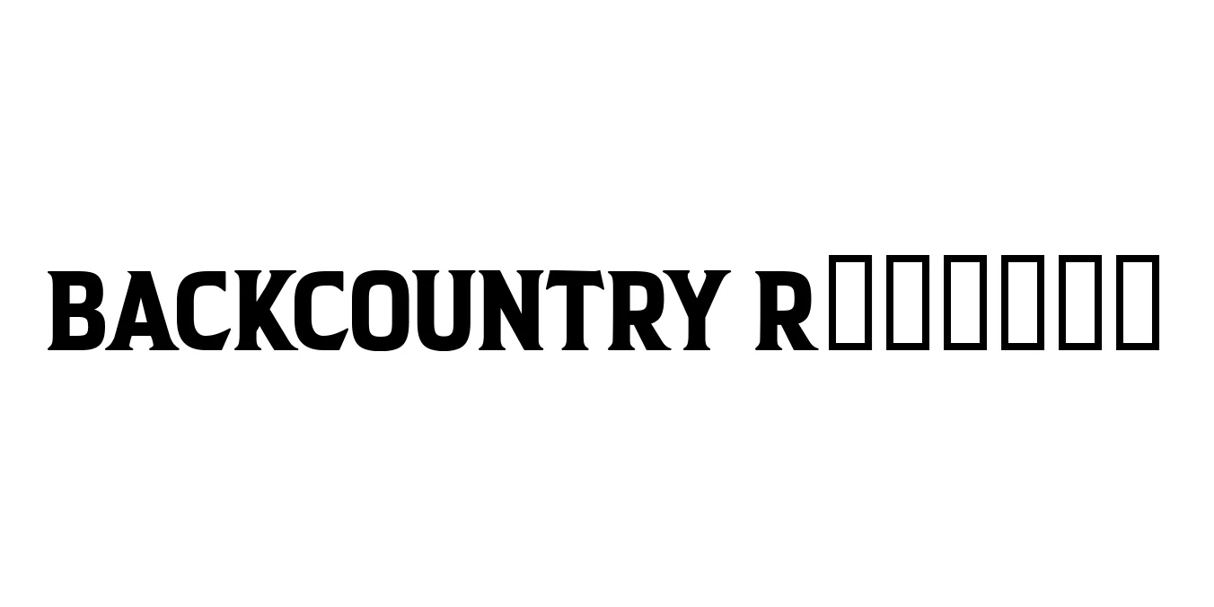 BACKCOUNTRY Regular Font Preview