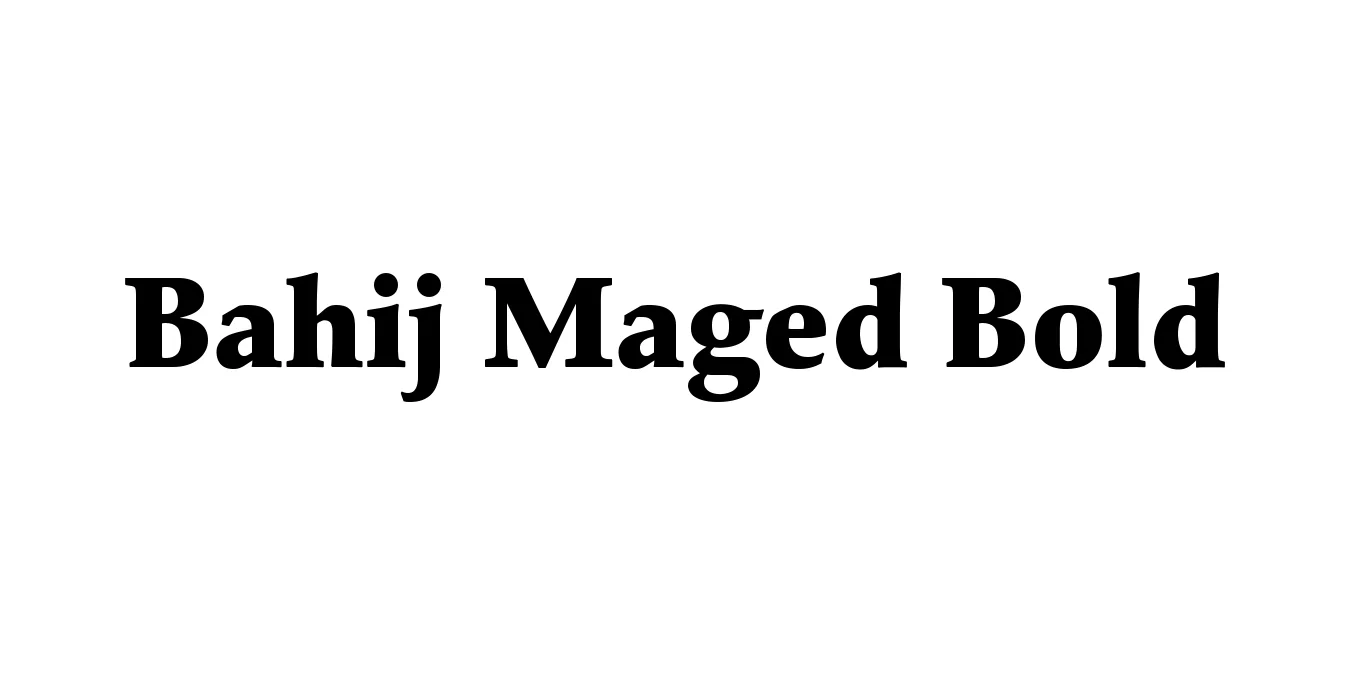 Bahij Maged Bold Font Preview