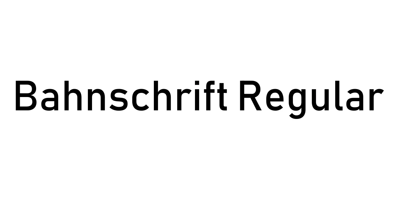 Bahnschrift Regular Font Preview
