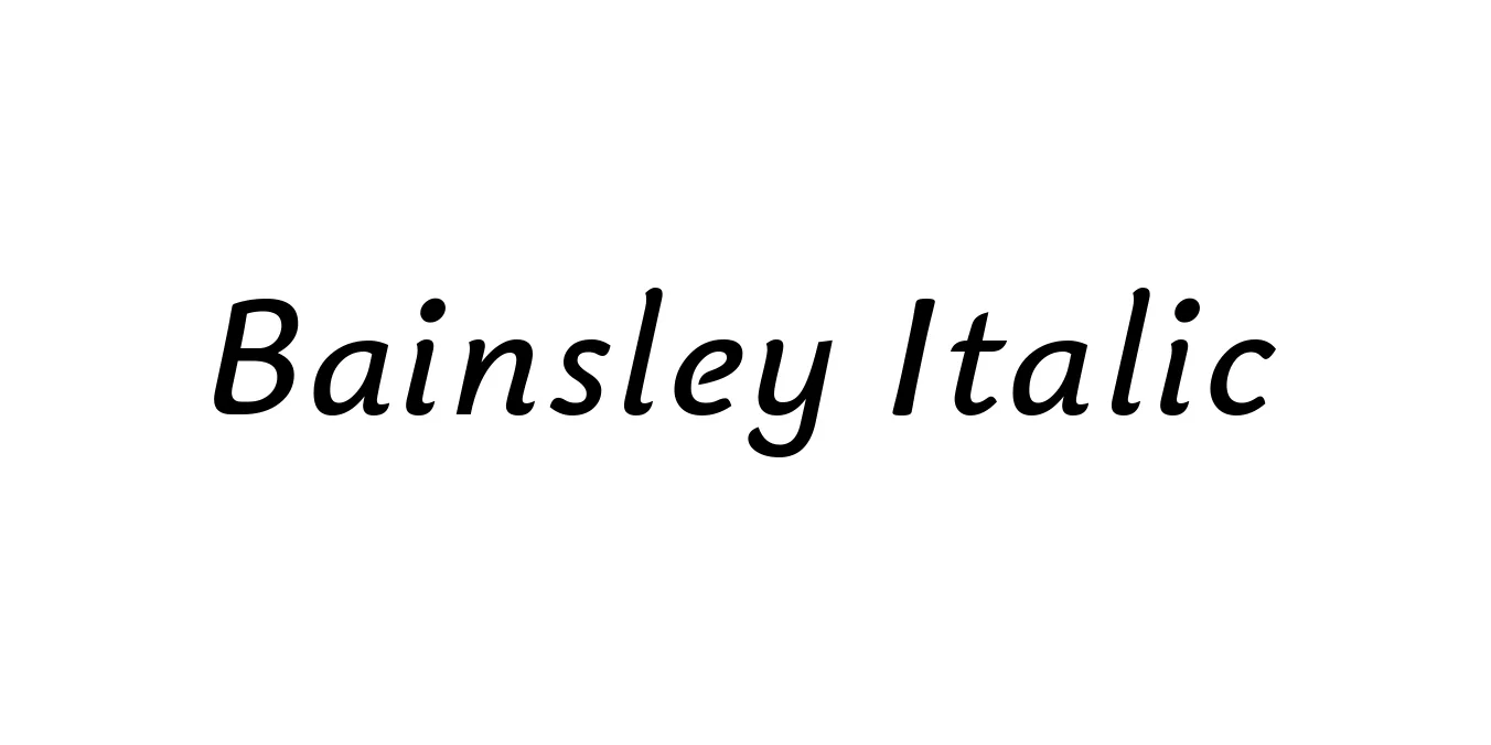 Bainsley Italic Font Preview