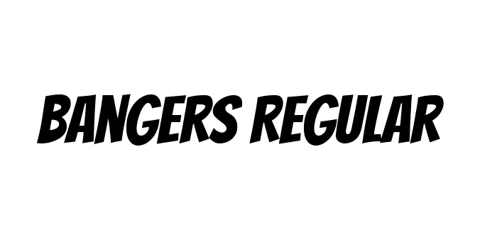 Bangers Regular Font Preview