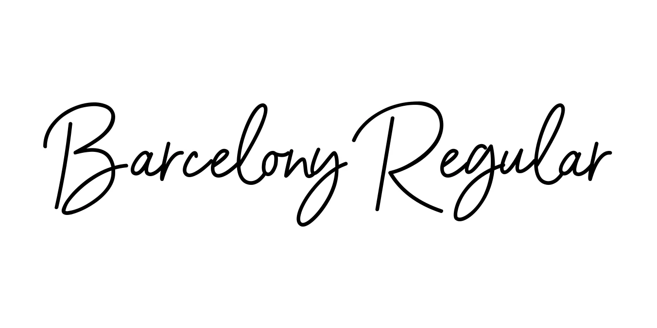 Barcelony Regular Font Preview