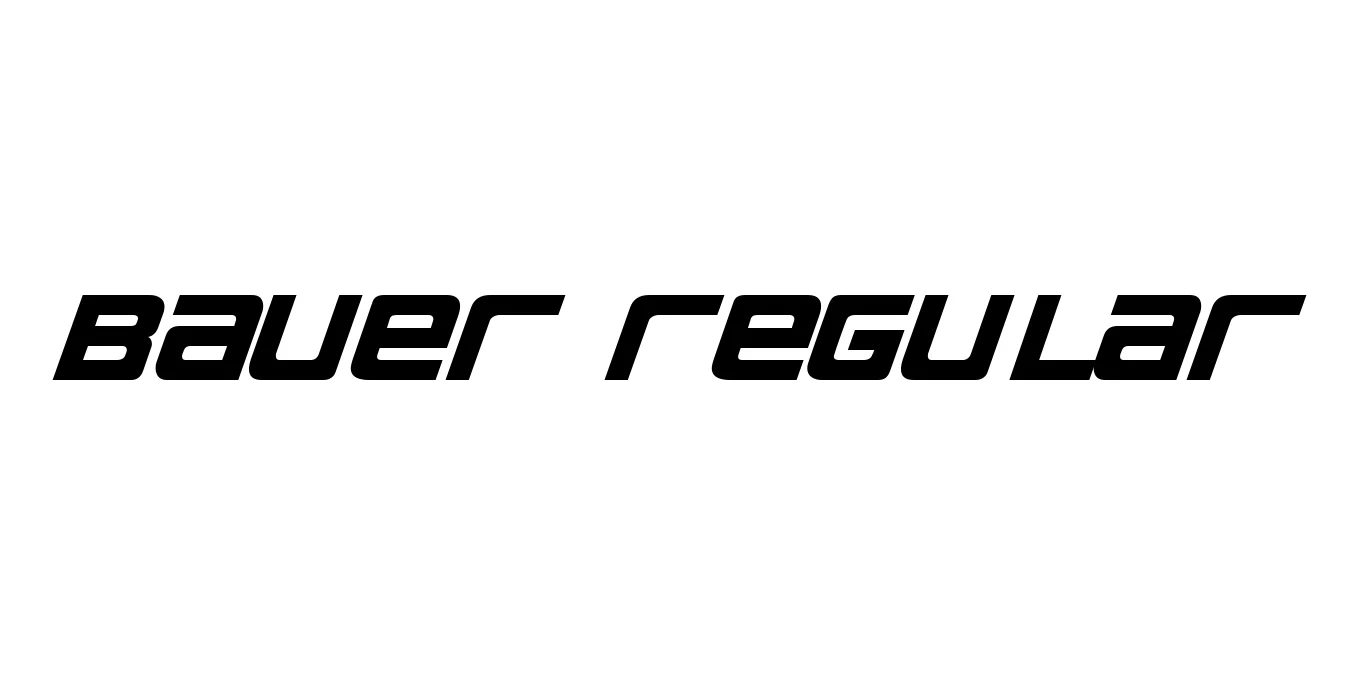 Bauer Regular Font Preview