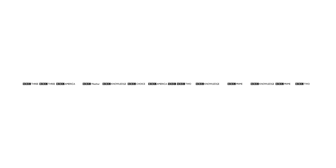 BBC Striped Channel Logos Regular Font Preview