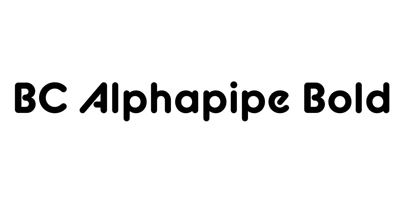 BC Alphapipe Bold Font Preview