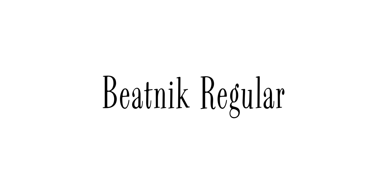 Beatnik Regular Font Preview