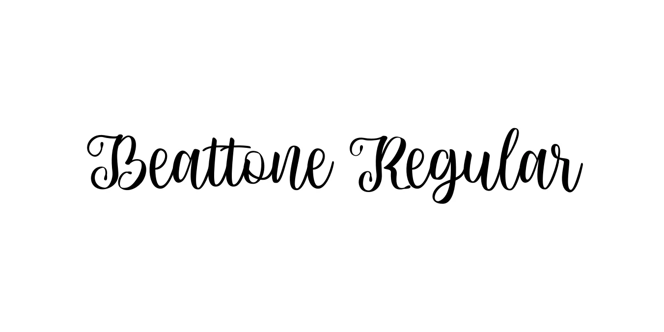 Beattone Regular Font Preview