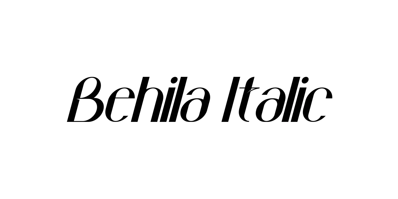Behila Italic Font Preview
