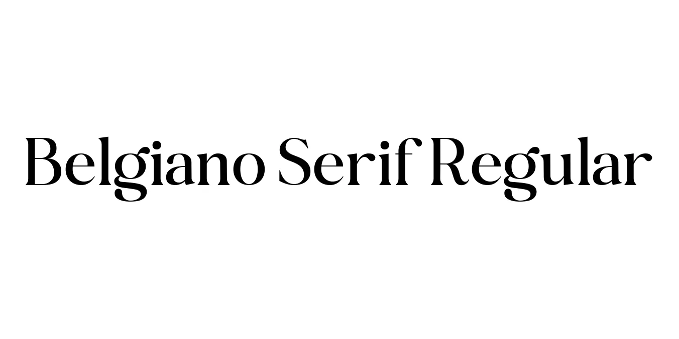 Belgiano Serif Regular Font Preview