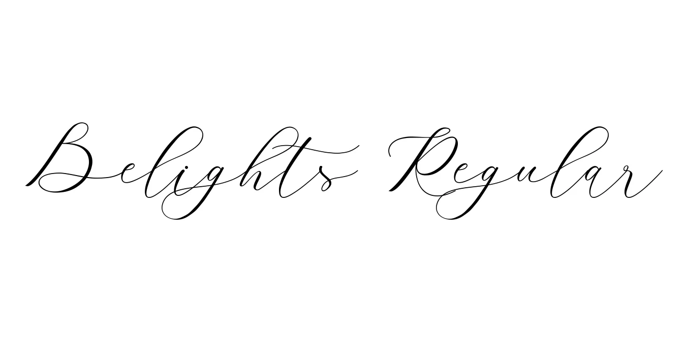 Belights Regular Font Preview