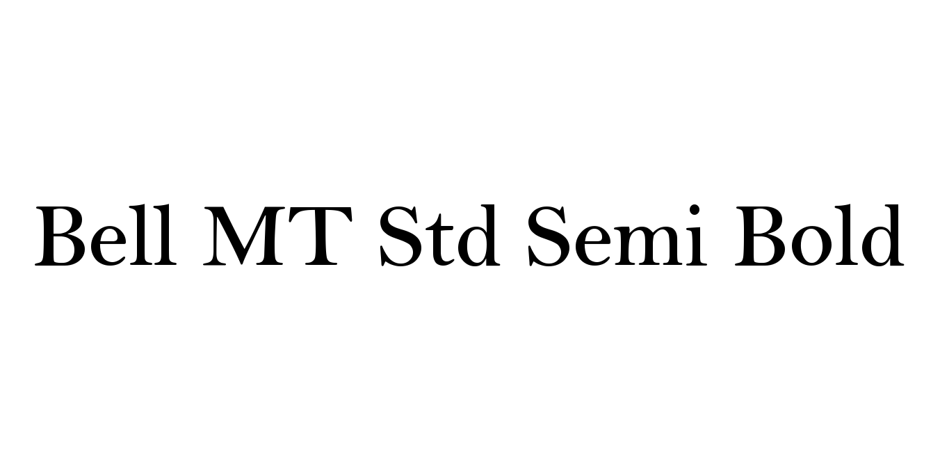 Bell MT Std Semi Bold Font Free Download | fontfreedownload.com