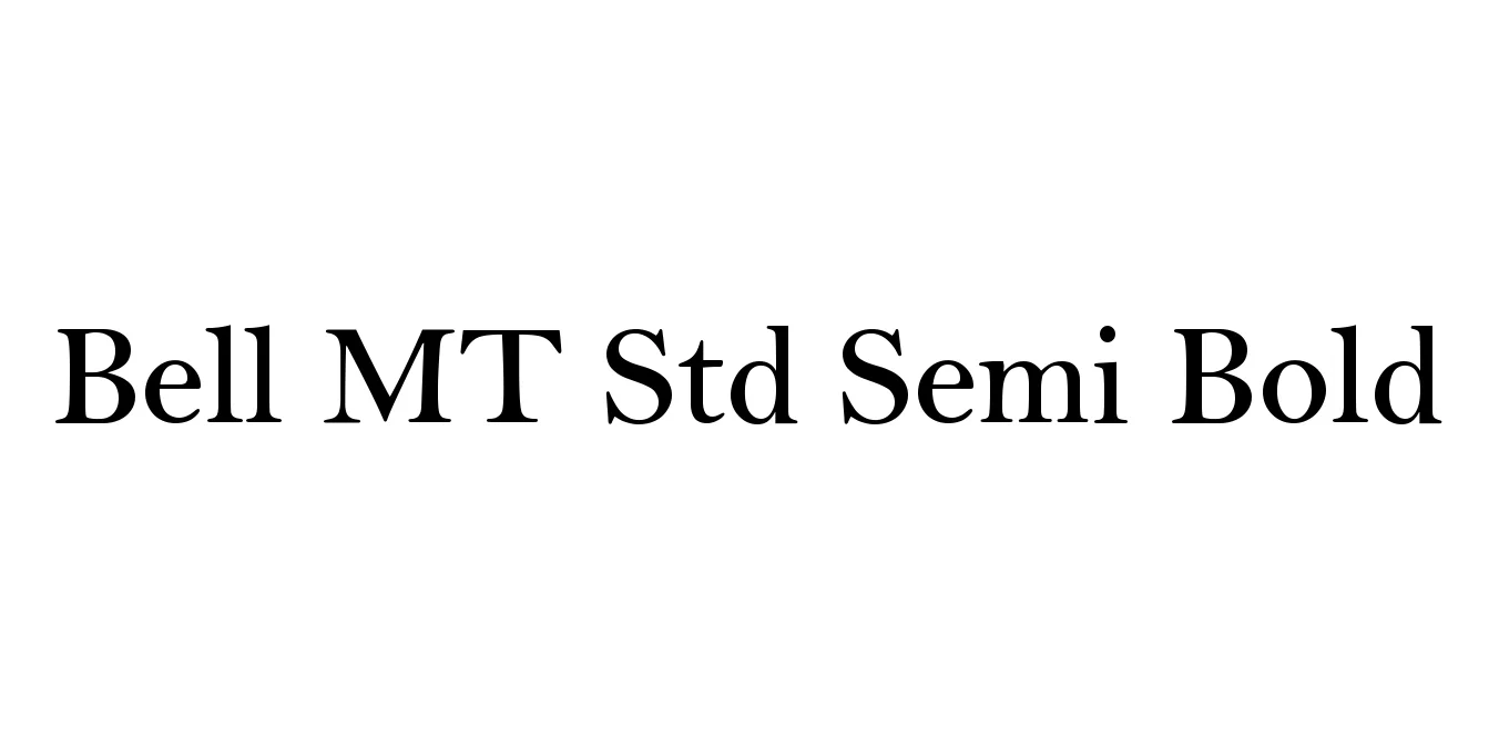 Bell MT Std Semi Bold Font Preview