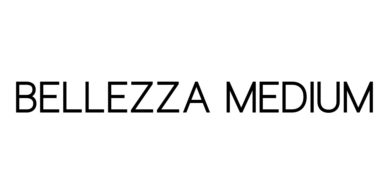 Bellezza Medium Font Preview