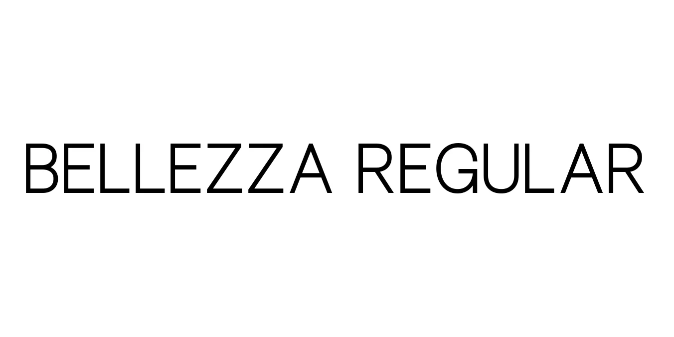 Bellezza Regular Font Preview