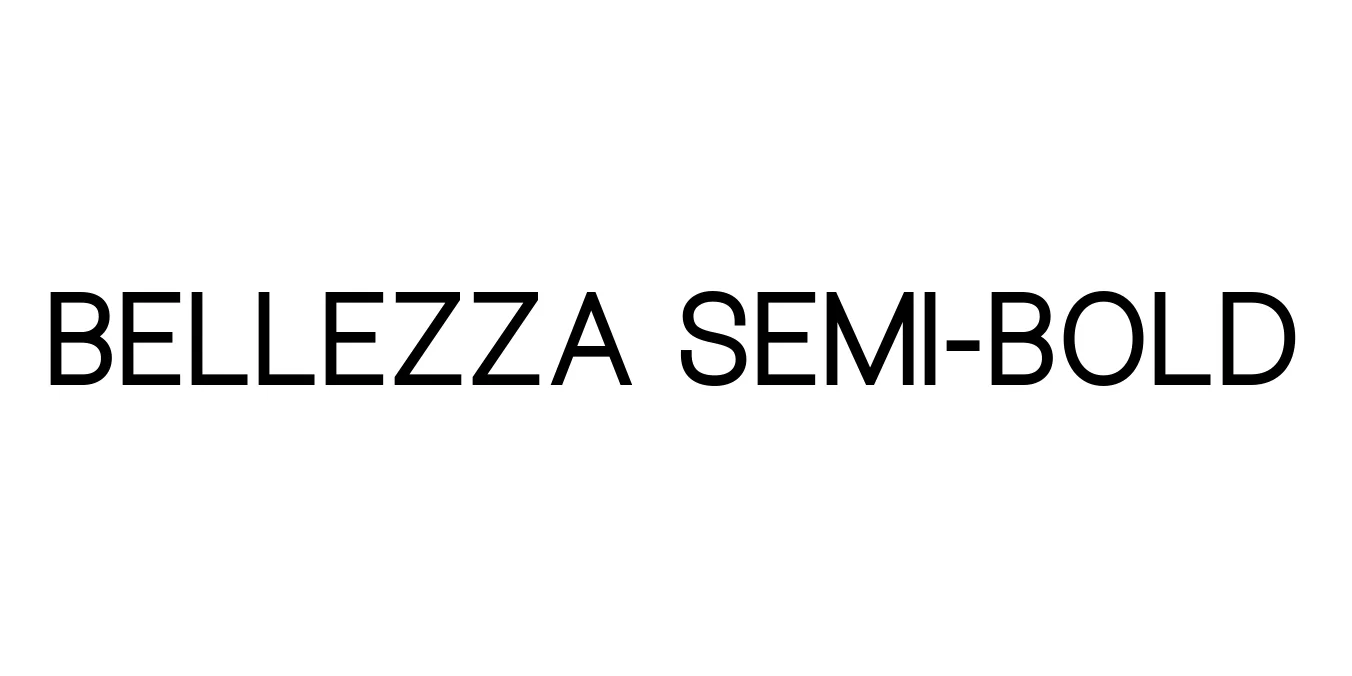 Bellezza Semi-Bold Font Preview