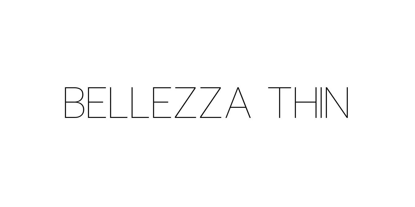 Bellezza Thin Font Preview