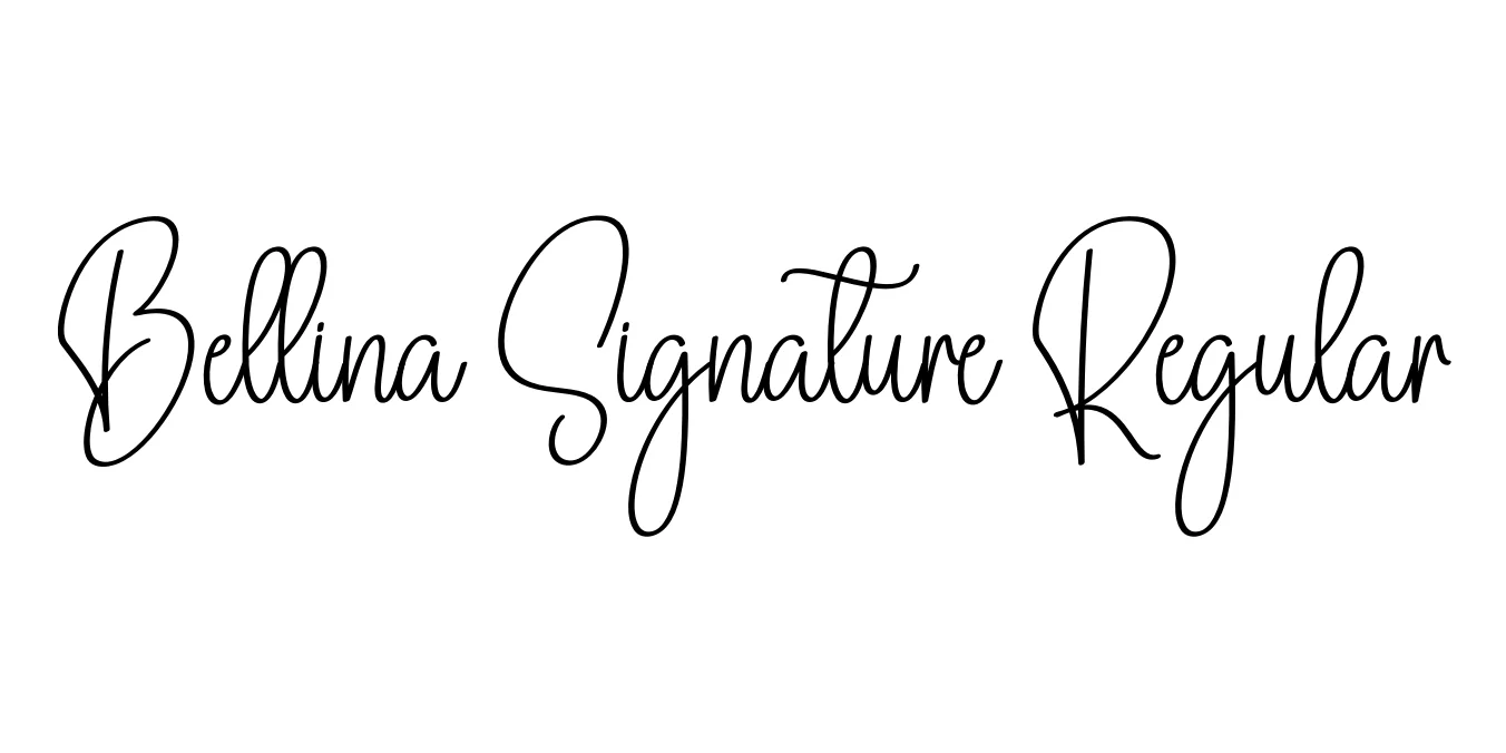 Bellina Signature Regular Font Preview