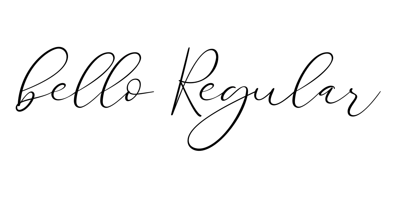 bello Regular Font Preview