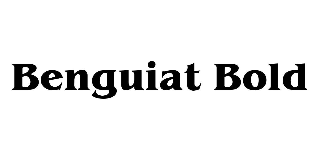 Benguiat Bold Font Preview