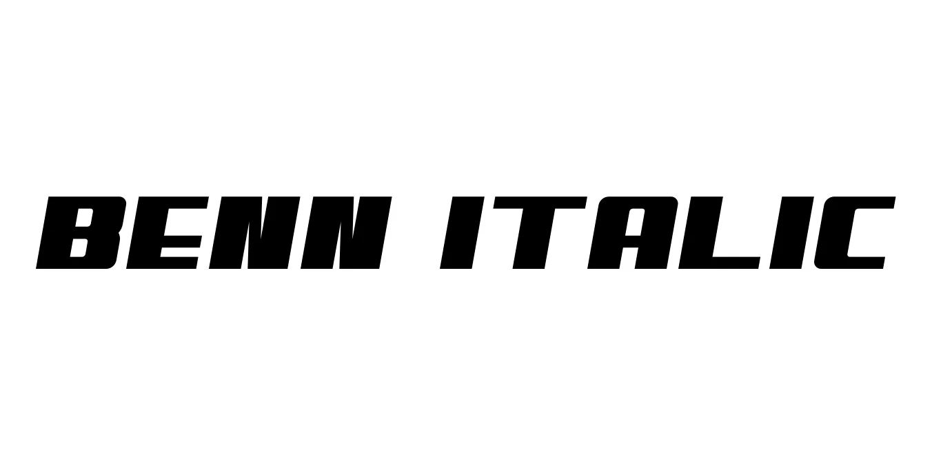 Benn Italic Font Preview