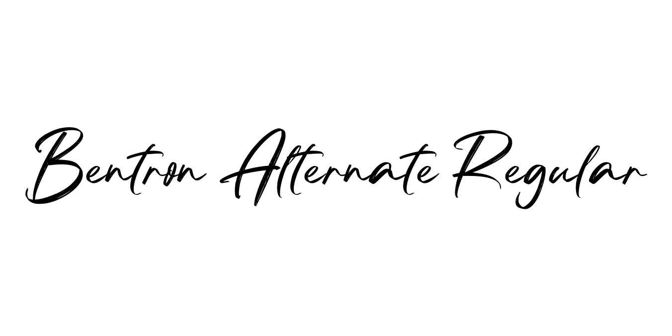 Bentron Alternate Regular Font Preview