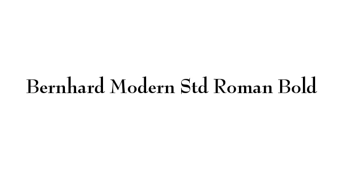 Bernhard Modern Std Roman Bold Font Preview