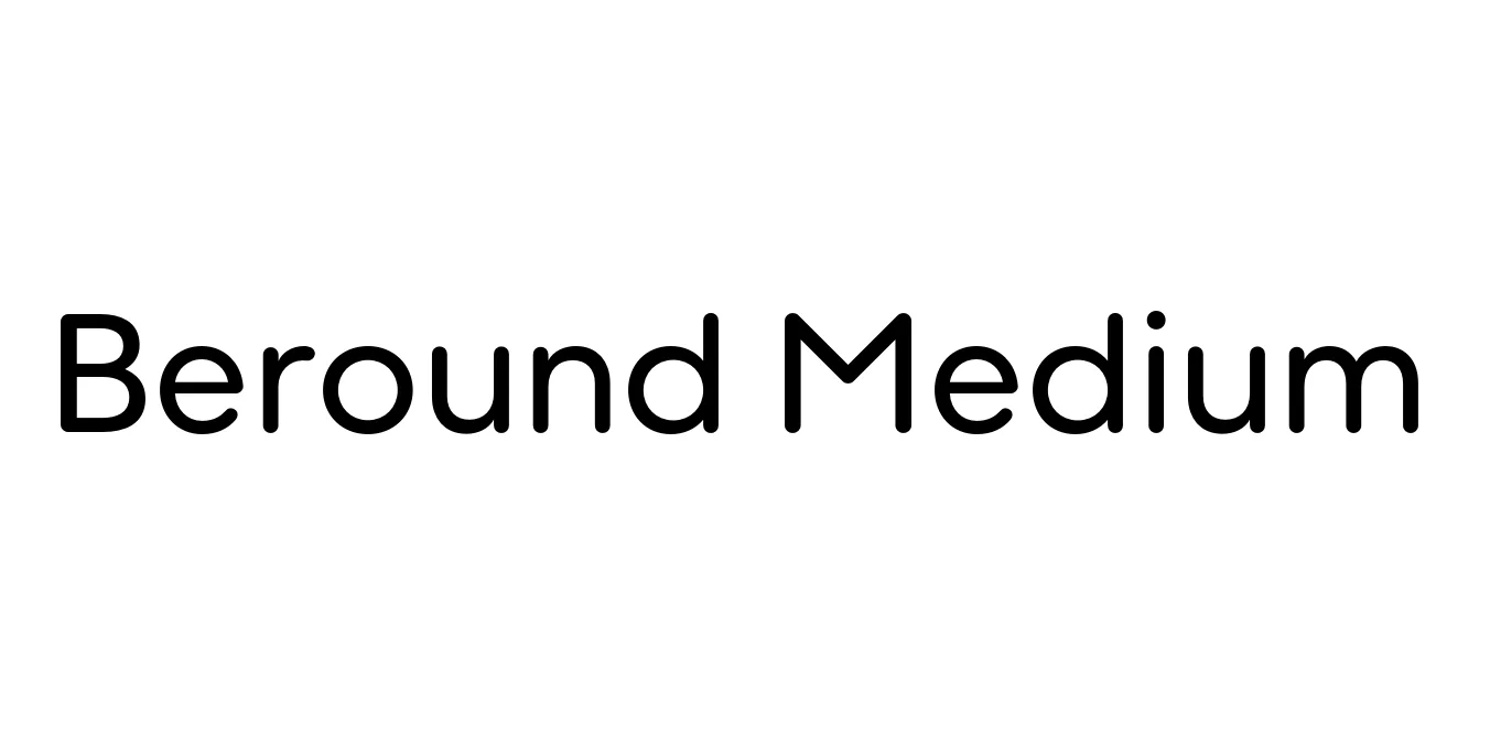 Beround Medium Font Preview