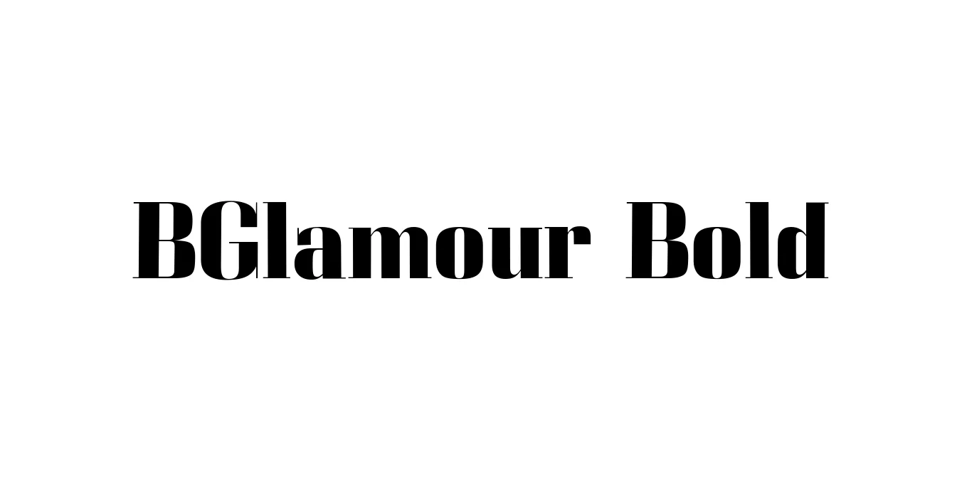 BGlamour Bold Font Preview