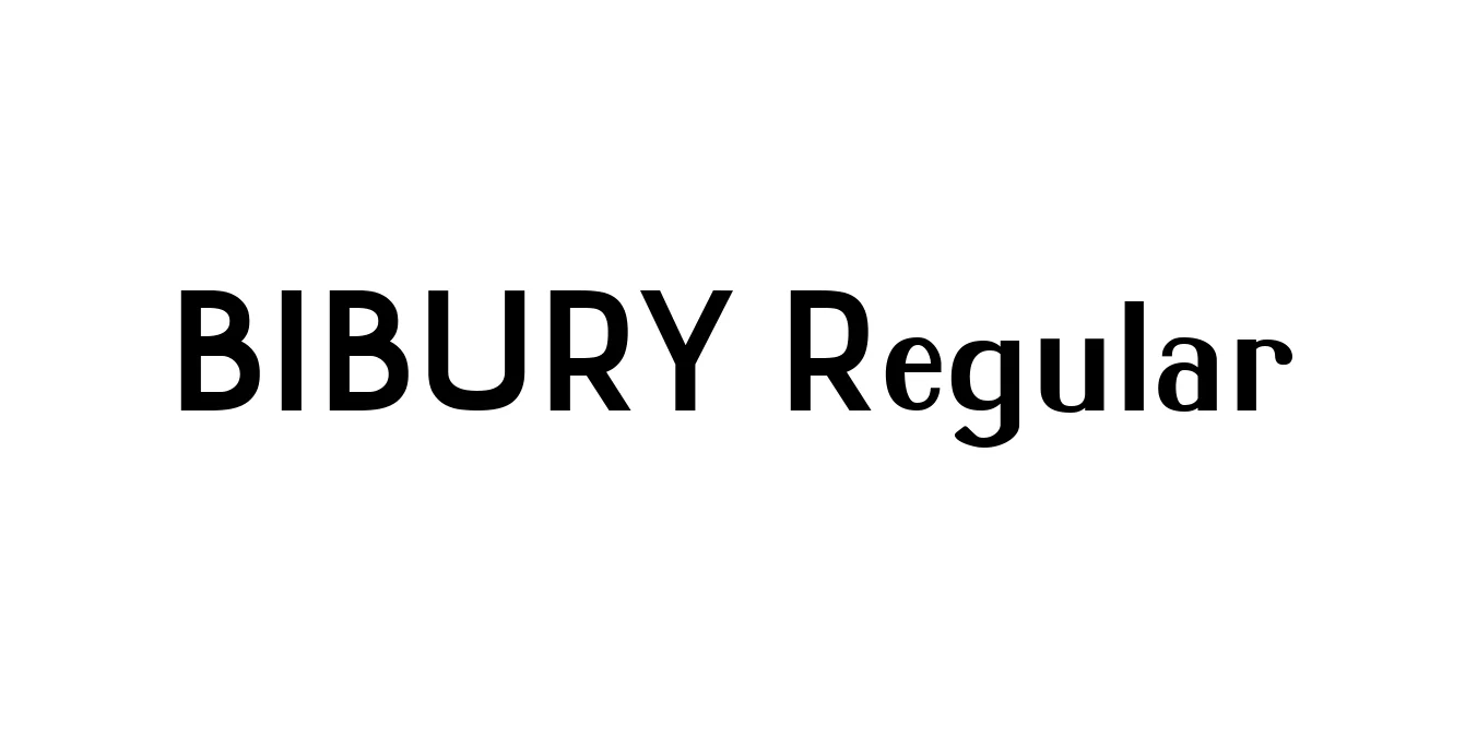BIBURY Regular Font Preview