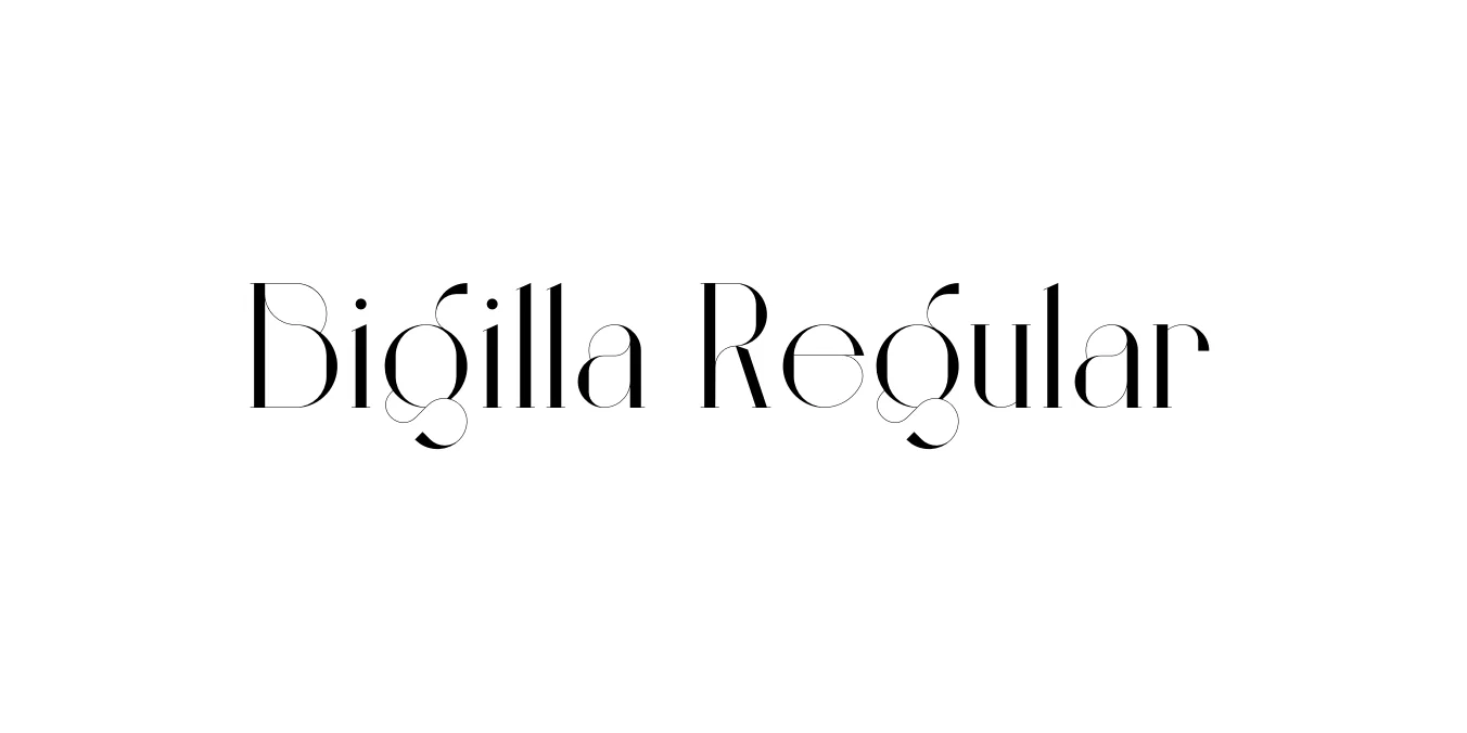 Bigilla Regular Font Preview