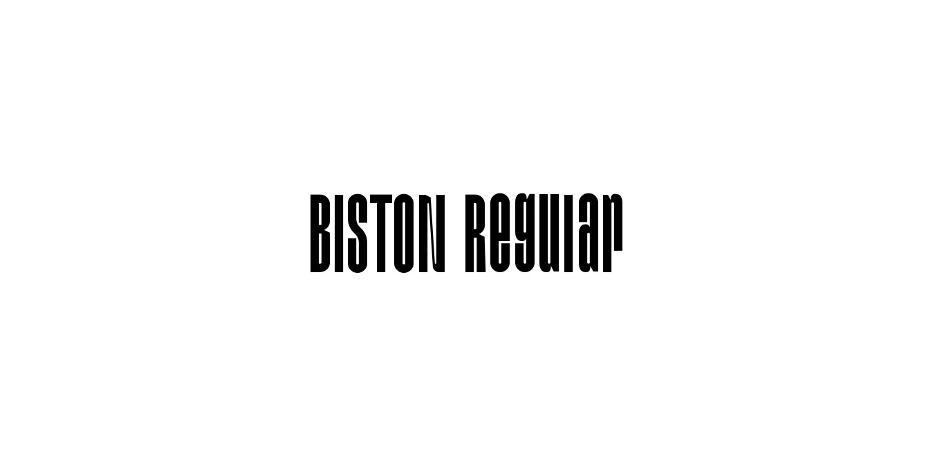 BISTON Regular Font Preview