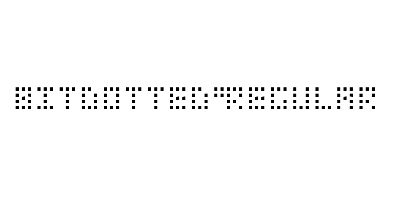 BitDotted Regular Font Preview