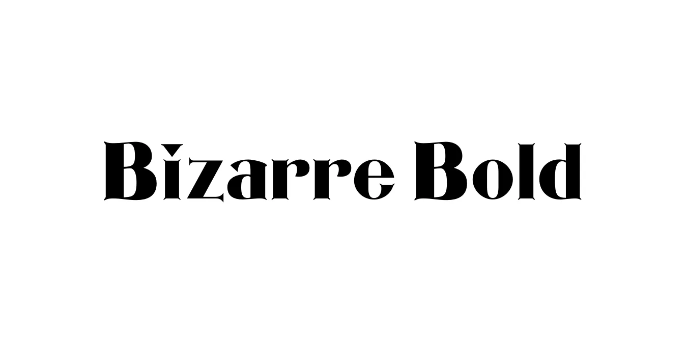 Bizarre Bold Font Preview