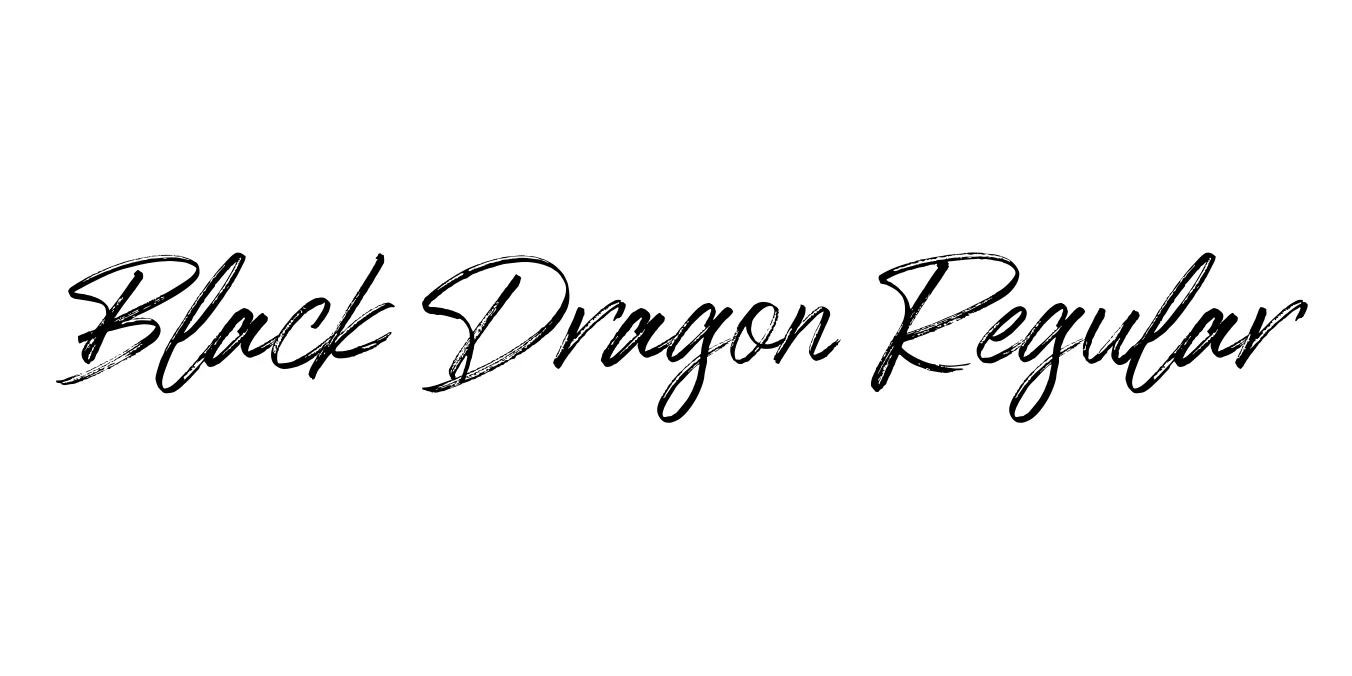 Black Dragon Regular Font Preview