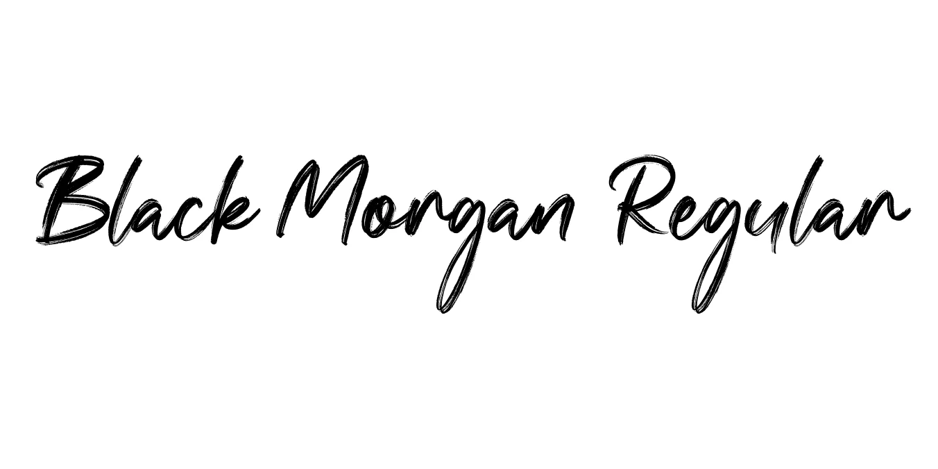 Black Morgan Regular Font Preview